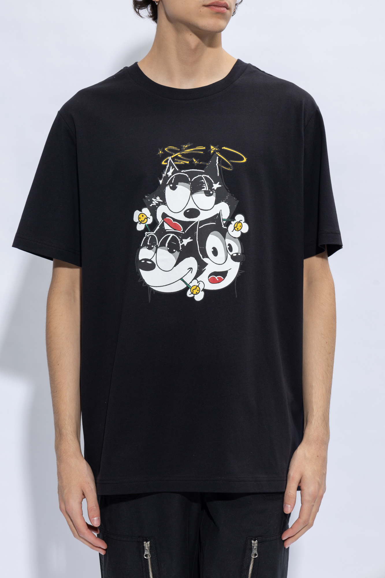 トップス iceberg Felix Black Iceberg x Felix the Cat Iceberg